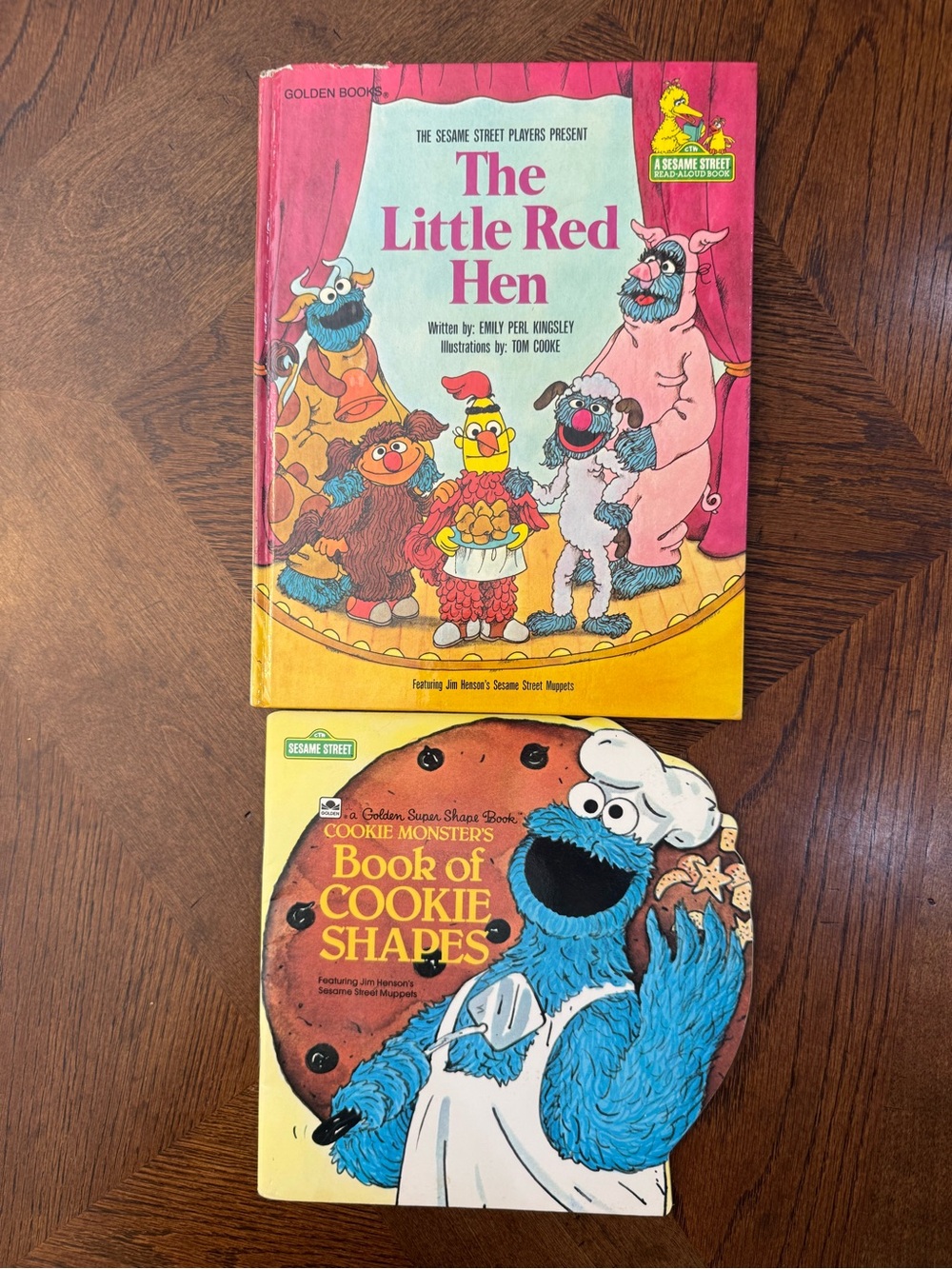 2 vintage Sesame Street golden books